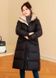 Зимова куртка - пальто жіноча, довга. Чорна 45 фото 4